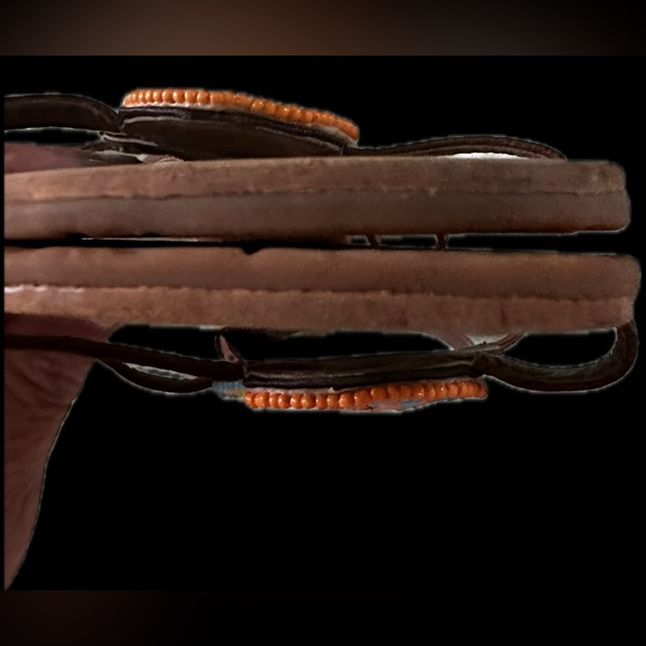 Woman's beaded flat sandals size 9.5 - Picture 6 of 9